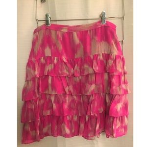 Ruffle Skirt with Silk Lining